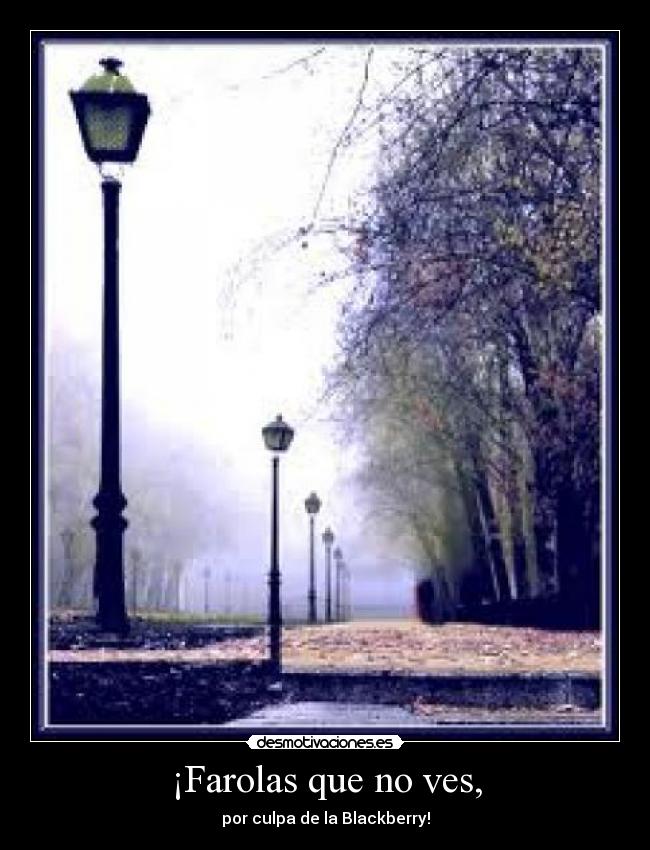 carteles farolas blackberry desmotivaciones