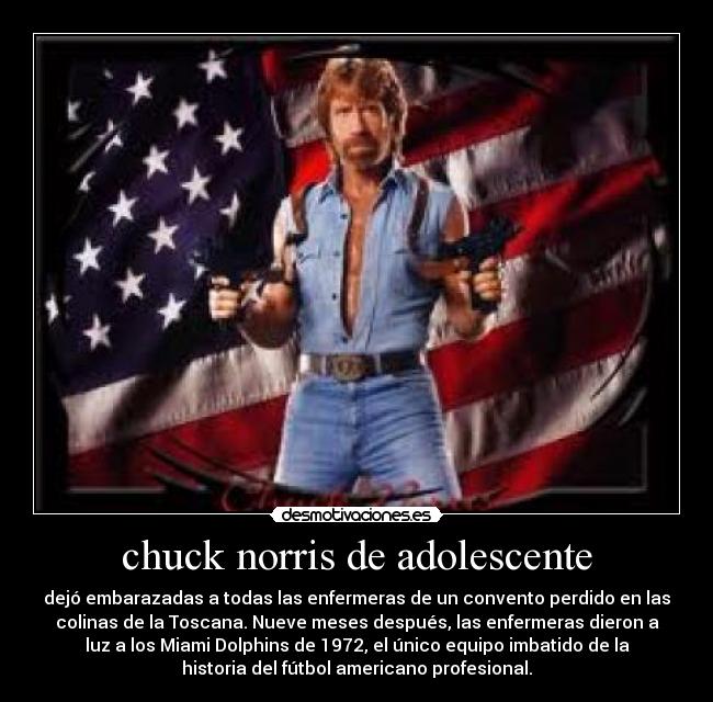 chuck norris de adolescente - 