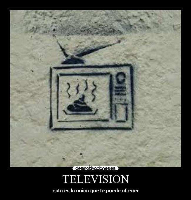 TELEVISION - esto es lo unico que te puede ofrecer
