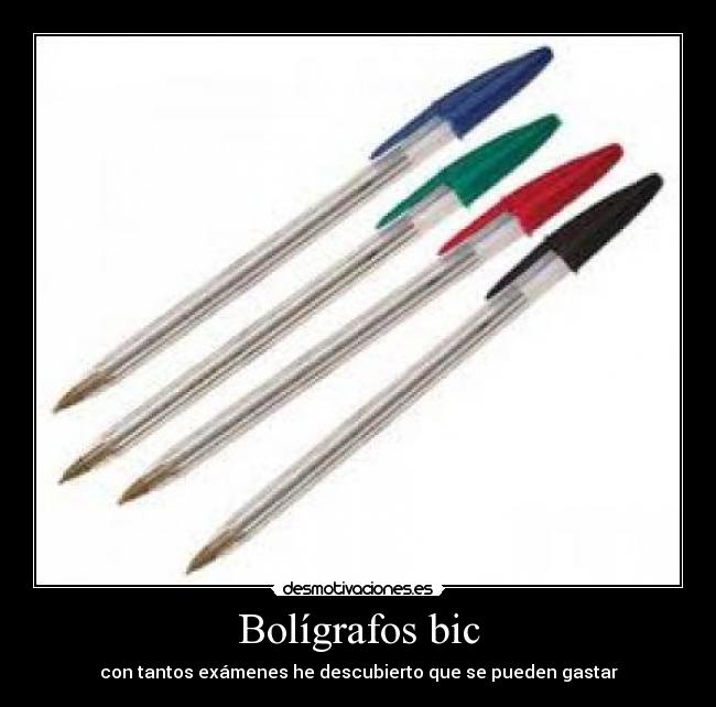 Bolígrafos bic -