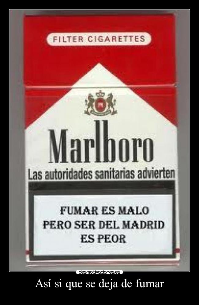 Así si que se deja de fumar -