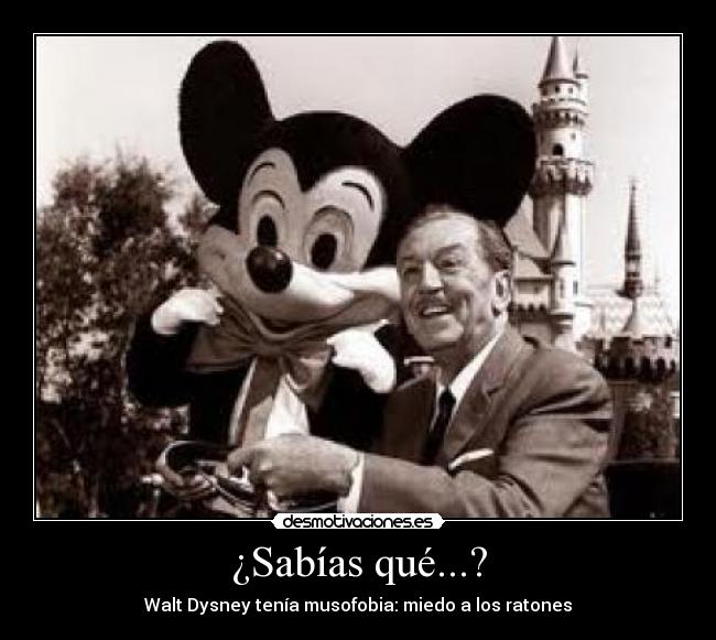 carteles walt disney musofobia miedo raton desmotivaciones