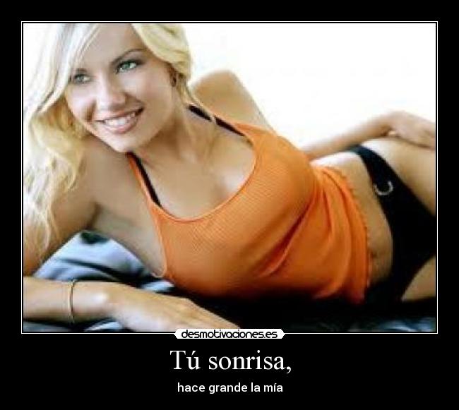 Tú sonrisa, -