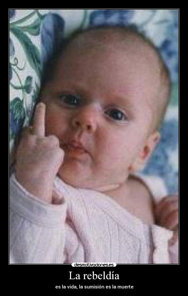 La rebeldía - es la vida, la sumisión es la muerte