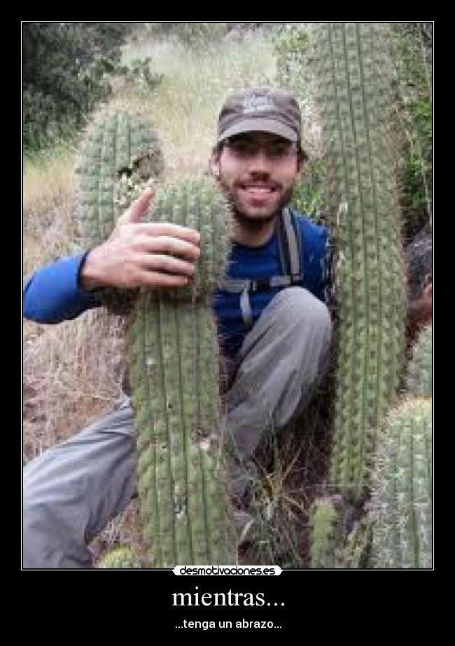 mientras... - ...tenga un abrazo...