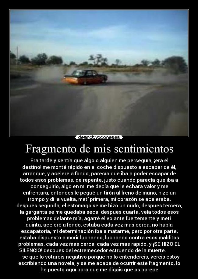 Fragmento de mis sentimientos -