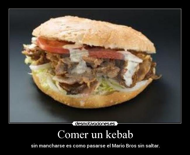 Comer un kebab -