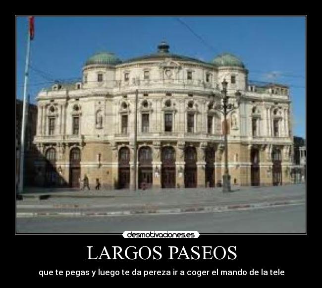 LARGOS PASEOS - que te pegas y luego te da pereza ir a coger el mando de la tele