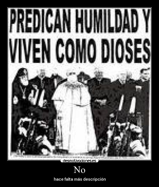 No - hace falta más descripción