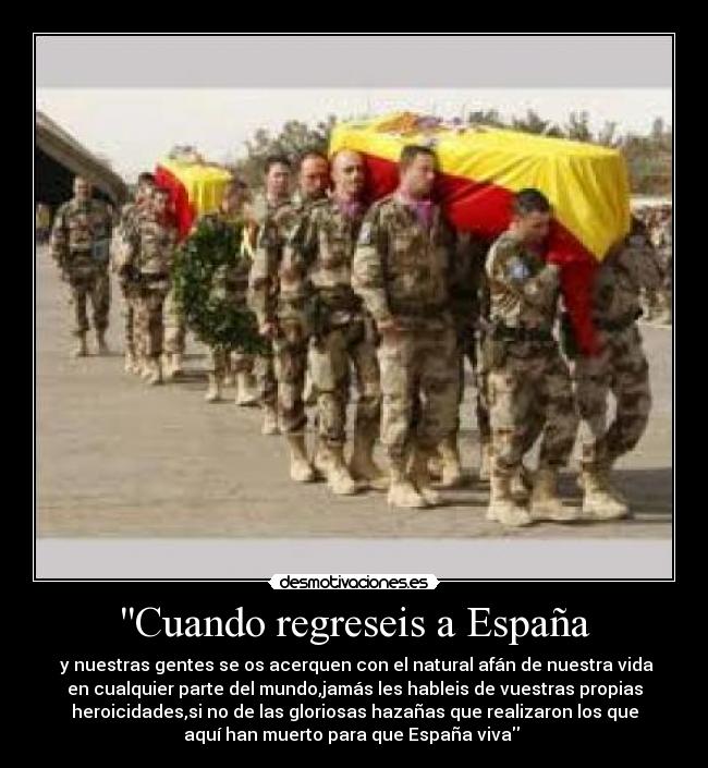 Cuando regreseis a España -