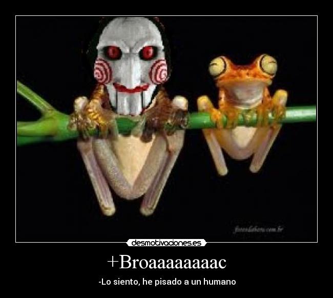 +Broaaaaaaaac - -Lo siento, he pisado a un humano