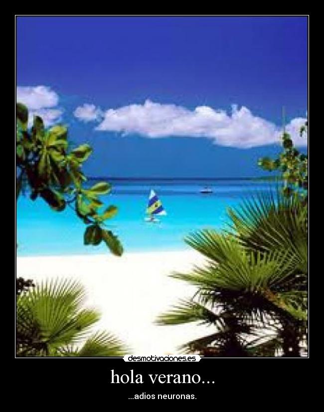 hola verano... - ...adios neuronas.
