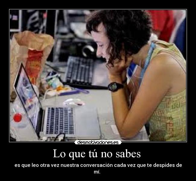 Lo que tú no sabes -