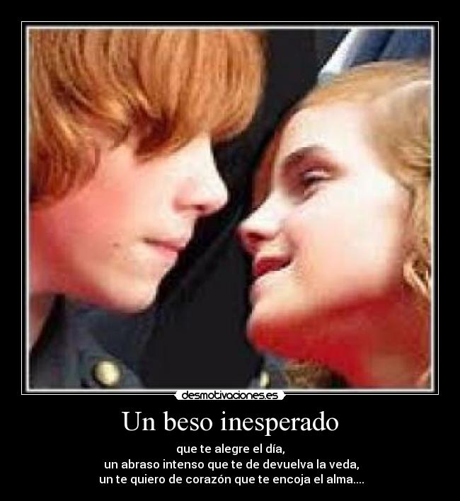 carteles beso desmotivaciones