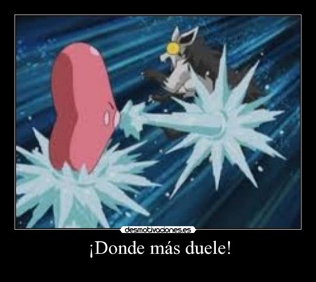 ¡Donde más duele! -