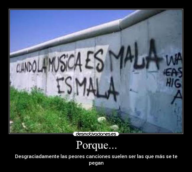 Porque... -