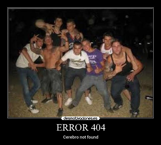 ERROR 404 - Cerebro not found