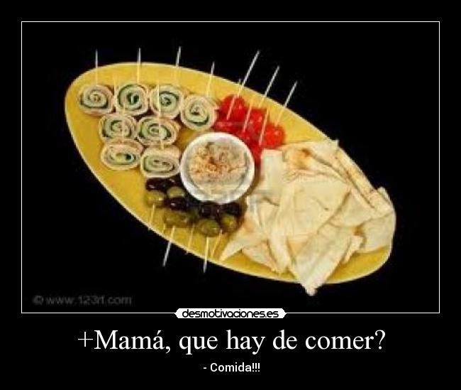carteles mama comer desmotivaciones