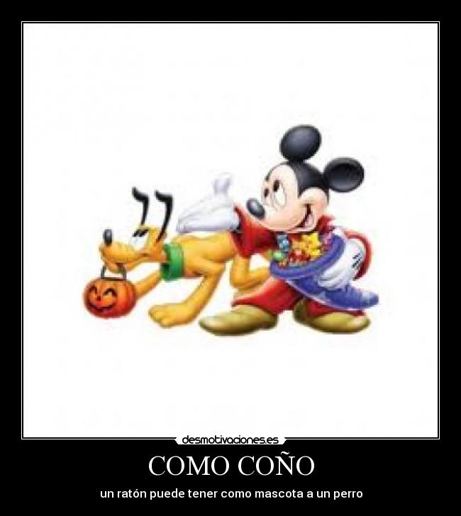 COMO COÑO - un ratón puede tener como mascota a un perro