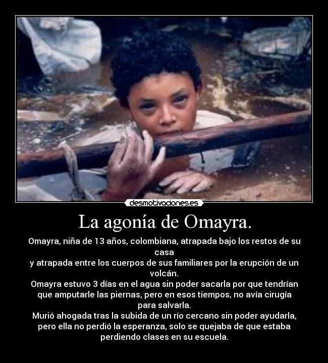 La agonía de Omayra. -