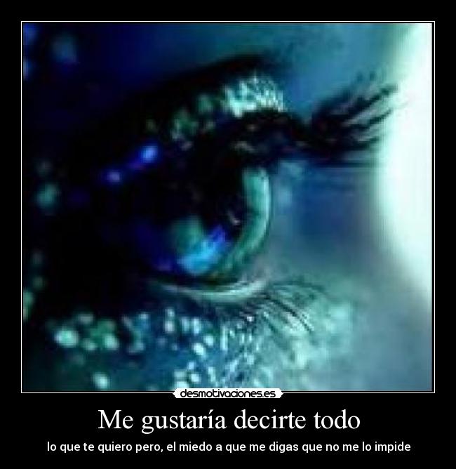 Me gustaría decirte todo - 