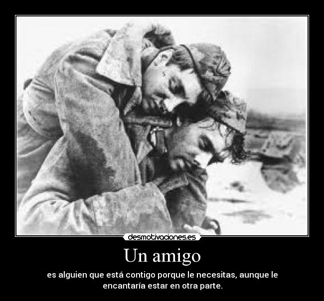 Un amigo -