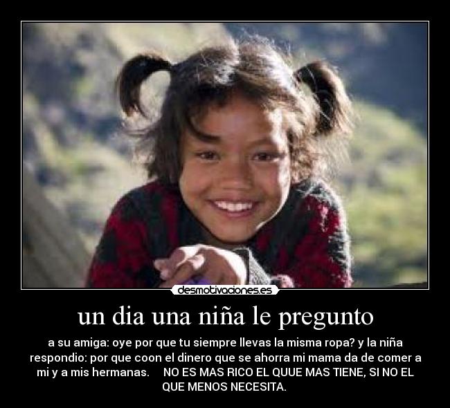 un dia una niña le pregunto - 