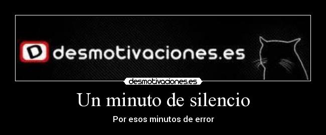 Un minuto de silencio - 
