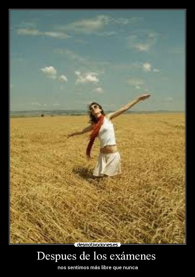 Despues de los exámenes -