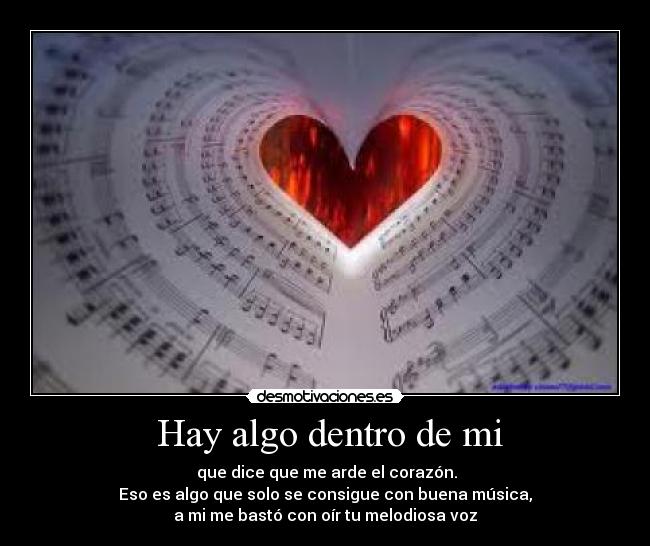 Hay algo dentro de mi -