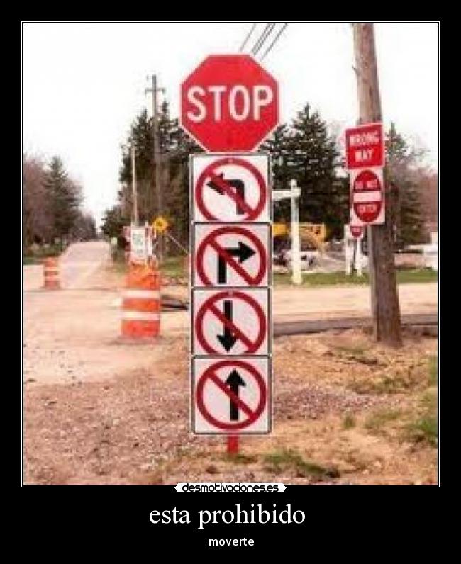 esta prohibido -