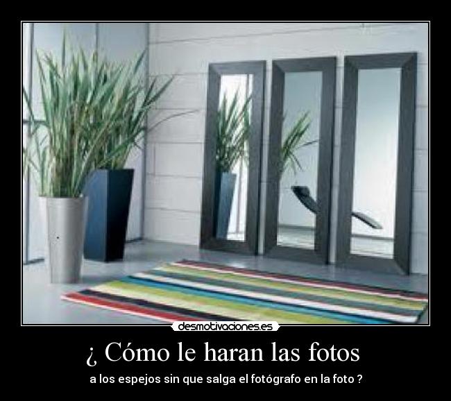 ¿ Cómo le haran las fotos  - 