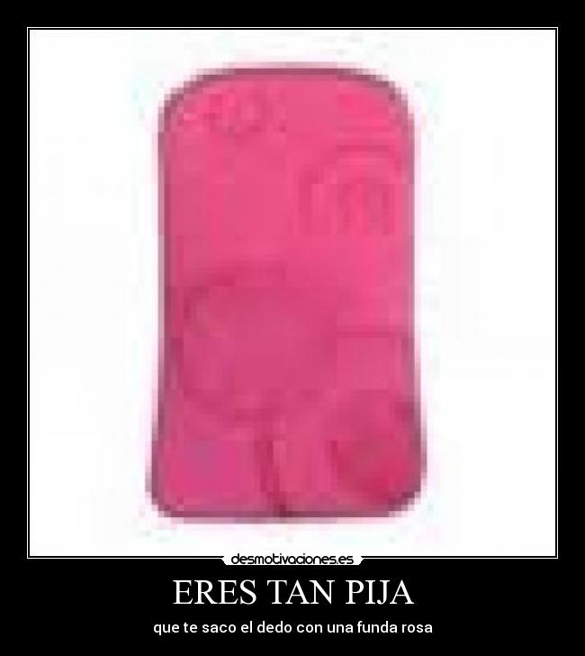 ERES TAN PIJA - que te saco el dedo con una funda rosa