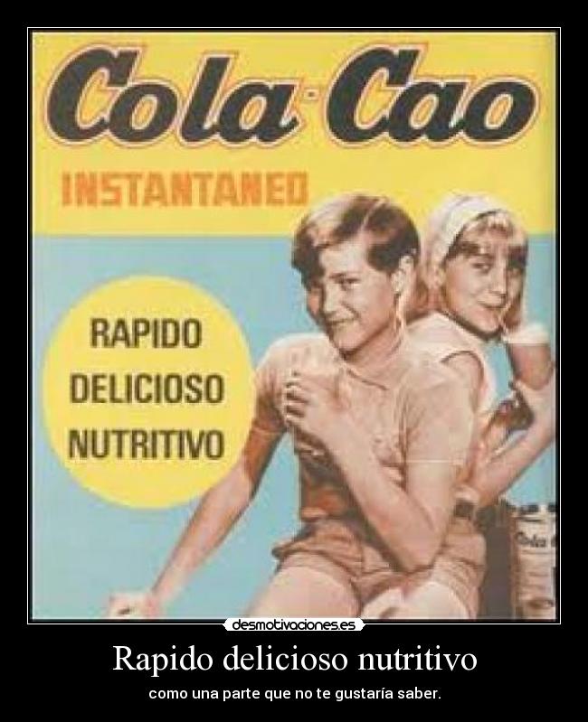 Rapido delicioso nutritivo - 