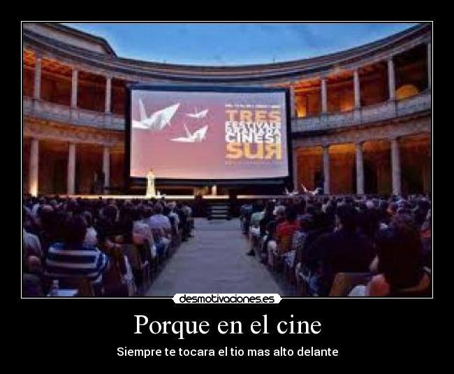Porque en el cine -