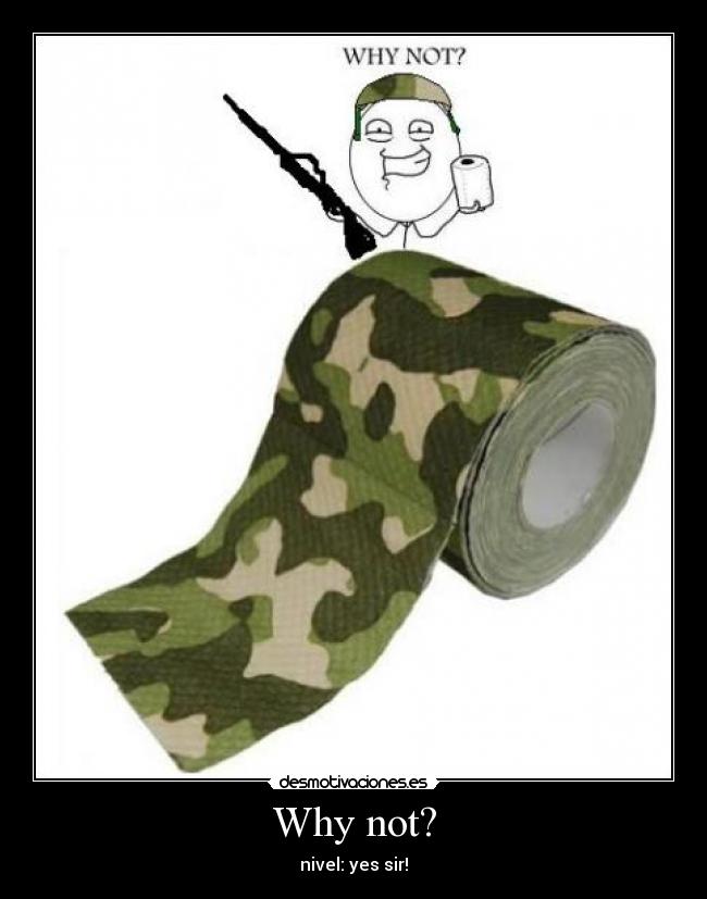 Why not? - nivel: yes sir!