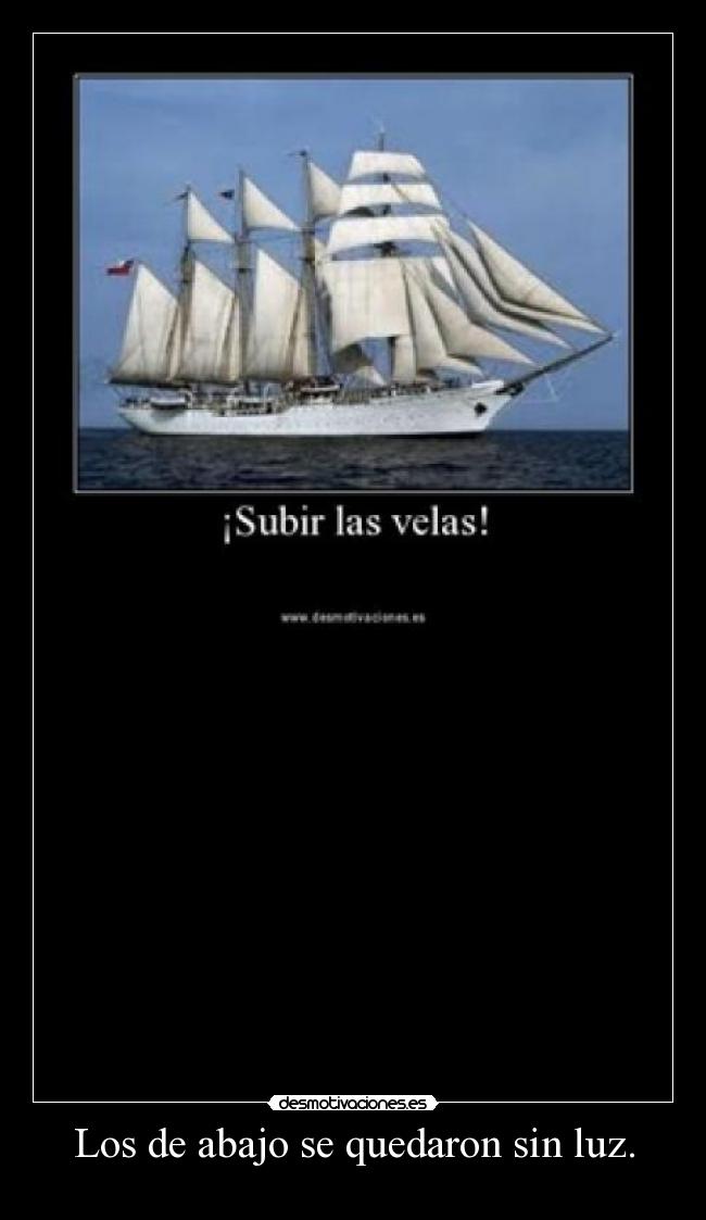 Los de abajo se quedaron sin luz. - 