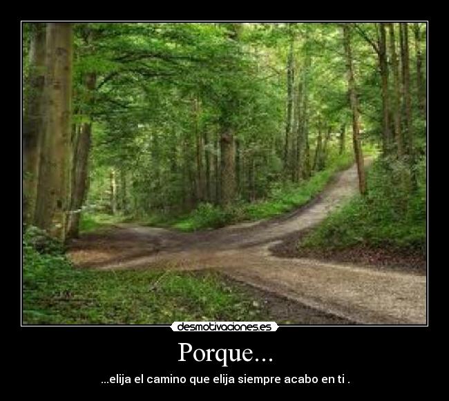 Porque... -