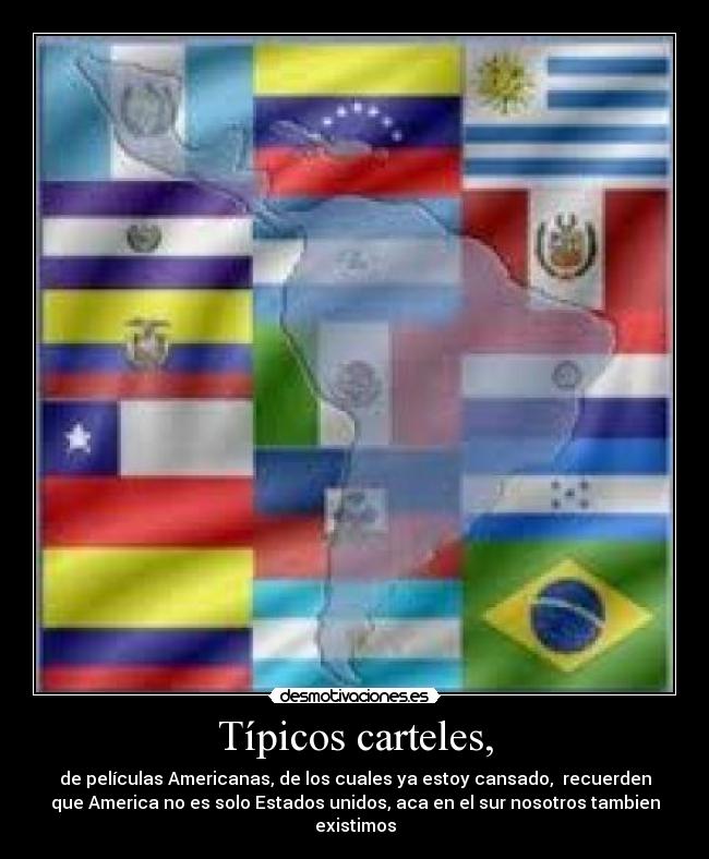 Típicos carteles, - 