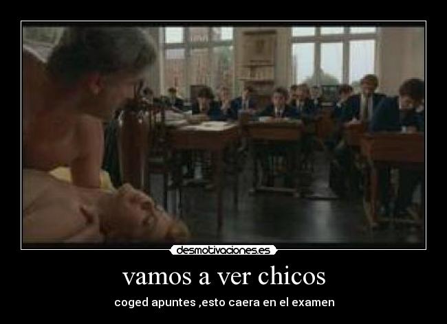 vamos a ver chicos - 