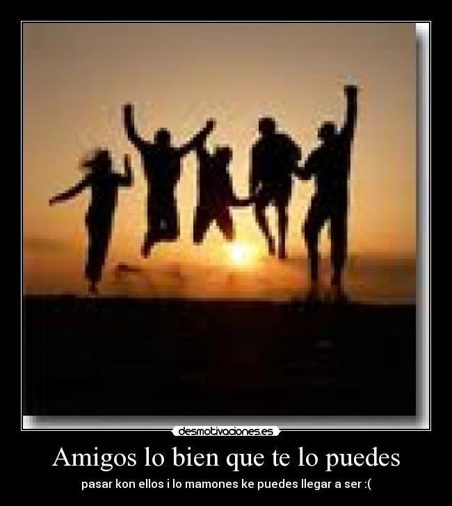 Amigos lo bien que te lo puedes - 