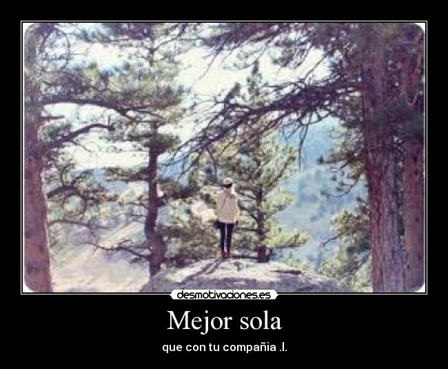 Mejor sola - 
