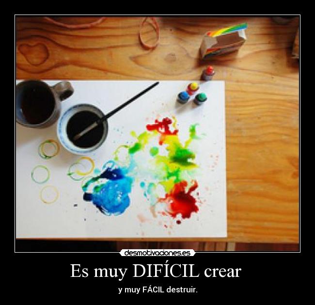 carteles muy dificil crear desmotivaciones