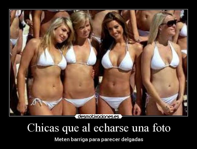 Chicas que al echarse una foto -