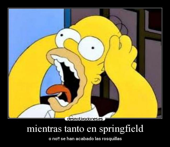 mientras tanto en springfield - o no!! se han acabado las rosquillas