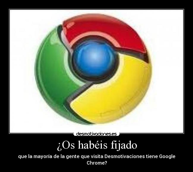 ¿Os habéis fijado -