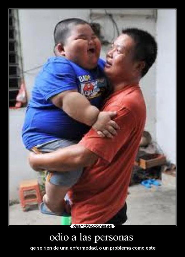 odio a las personas  - 