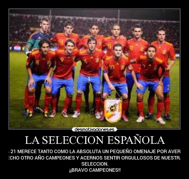 LA SELECCION ESPAÑOLA - 