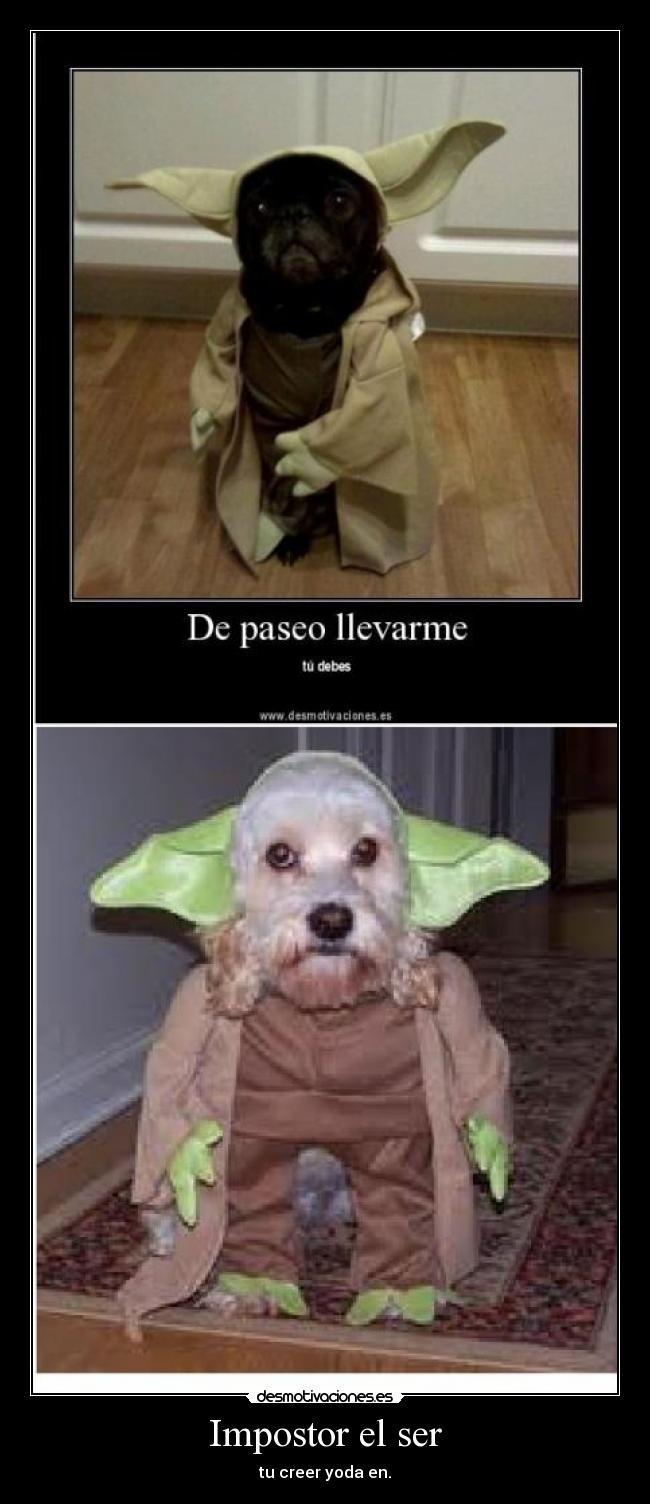 Impostor el ser - tu creer yoda en.