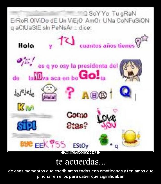 te acuerdas... -